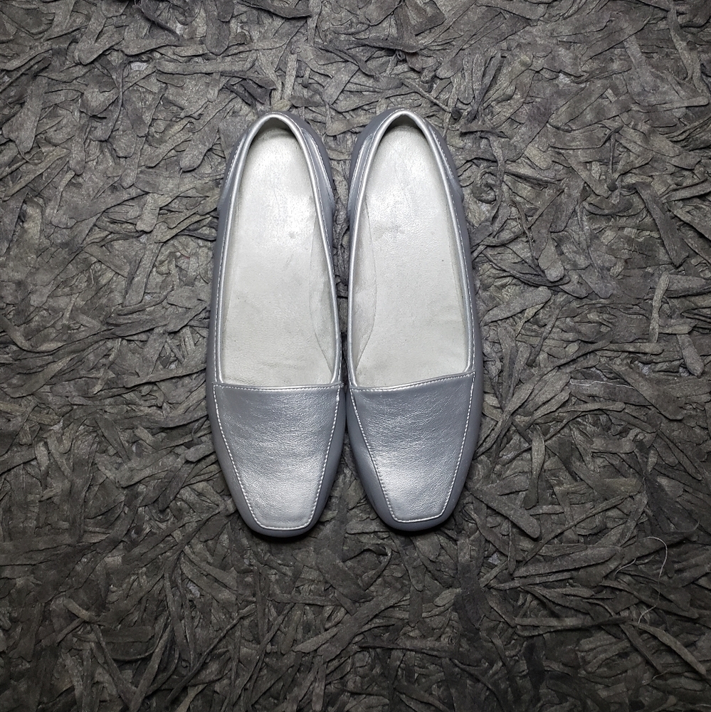 Metallic Loafer Flats Casual Shoes - Picture 2 of 6